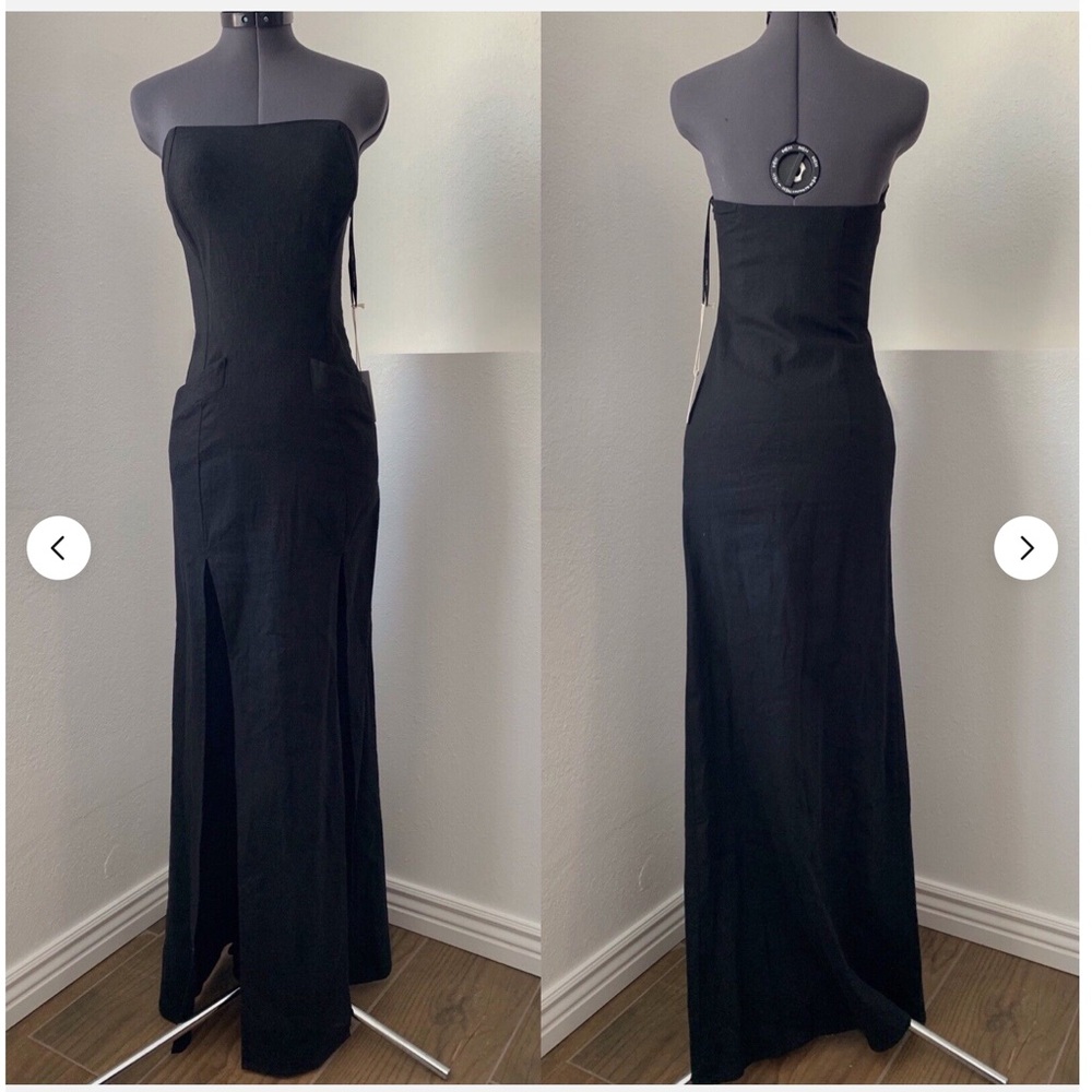 Stone cold Fox strapless dress